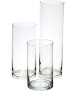 Three Glass Cylinder Flower Center Pieces From Royal Imports That, And H... - £31.90 GBP