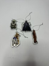 Set of 4 - 2007 Star Wars Christmas Ornaments Lucasfilm 2.5&quot;-3&quot;T - R2D2 Yoda.... - $5.92