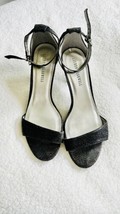 Lauren Blakwell Womens Black Sandal Shoes, US 7 Ankle Strap - $24.75