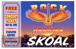 Rock the Rockies Concert Ticket Vintage 1995 Skoal Music Festival Lynyrd Skynyrd - £15.42 GBP