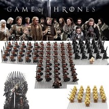 21pcs Game of Thrones House Stark Kingsguard The Unsullied Army Minifigures Toys - £31.89 GBP