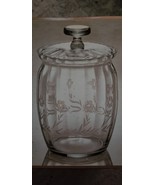 Rare Vintage Toscany Romania Hand Blown Etched Floral Crystal (Picture f... - £97.40 GBP