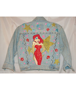 Gap Girls Jacket Hand Painted Roger Rabbit Jessica Blue Denim size Small - $64.10 CAD