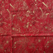 1 yard VTG Fabric Red Gold Splatters Spring Industries Cotton - £7.58 GBP