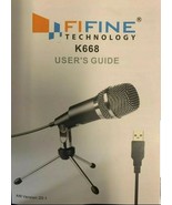 Fifine USB Plug And Play Condenser Microphone, K668 - $24.75