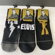 Men&#39;s Low Cut Elvis Presley Socks size 7-12 Set of 3. - $12.19