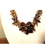 Guess New York Semi Precious Floral Design Necklace (NEW) - £15.56 GBP