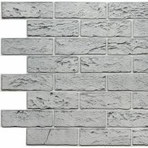 Dundee Deco PG7104 Grey Faux Bricks PVC 3D Wall Panel, 3.3 ft X 2 ft (99cm X 60c - £7.81 GBP+