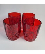Marquis WATERFORD CRYSTAL RED  Double Old-Fashioned Brookside Set 4 Glasses - $39.55