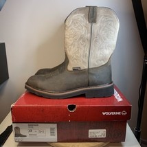 Wolverine Rancher 10” Mens Size 13 EW Steel Square Toe Work Boot Dark Brown - $118.79