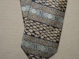 Giorgio Cellini Italy Neck Tie/Necktie Silk gold beige black 56&quot;x3.75&quot; t... - $10.79