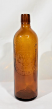 VTG 1886 THE DUFFY MALT WHISKEY COMPANY Embossed Dark Amber Bottle ADVER... - £25.70 GBP