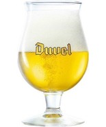 Duvel Original Belgian Tulip Beer Glass - Gold Signature Logo - (1) Glass - £29.68 GBP