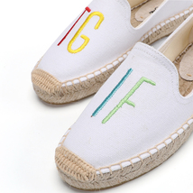 New Limited Hemp Rubber Zapatillas Mujer Sapatos Tienda Soludos Womens Espadrill - £43.69 GBP
