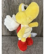 Nintendo Super Mario Koopa Paratroopa Plush 8” Yellow Turtle Wings Stuff... - £12.65 GBP