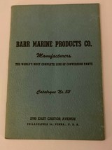 Barr Marine Products Co Catalogue No 52 Booklet 1952 - $20.00