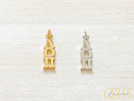 Alpha Omicron Pi Sorority Greek Lavalier Pendant (Alpha O, AOII, ΑΟΠ) - $6.84 CAD