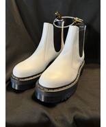 Dr. Martens 2976 Quad Chelsea Boots Platform Womens Size 9 White Festiva... - $1,209.87 MXN