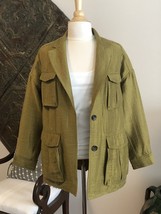 NWT H&amp;M Safari Style Ladies Linen Blend Shirt Jacket Great Color!! Size 6 - £17.99 GBP