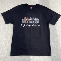 Friends Scary T-shirt Adult M Black Short Sleeve Halloween Monster Tee Shirt - £17.92 GBP