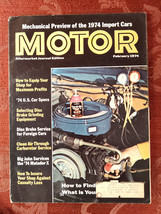 Rare MOTOR Automotive Car Magazine February 1974 - £12.74 GBP