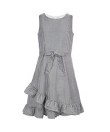 Us Angels Blush Big Girls Ruffled Stripe Poplin Fit-And-Flare Dress Size... - $474.22 MXN