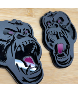 Angry Gorilla Pink Eye Car Truck Emblem Badge Matte Black/Black Custom P... - €29,59 EUR