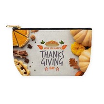 Thanksgiving Pumpkin and Pies Makeup Bag - $26.00