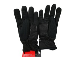 Spyder Core Conduct Gloves Touchscreen Friendly, Thinsulate Sweater Knit Leather - £11.07 GBP+