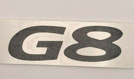 Flat Black Rear G8 Emblem Overlay Decal For 2008-2009 Pontiac G8 Models - £11.04 GBP