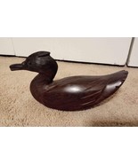 Vintage Hand Carved Solid Walnut Wood Duck Decoy Decorative Decor Deco S... - $342.71 MXN