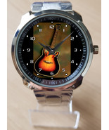 Acoustic Guitar Unique Unisex Trendy Wrist Watch Sporty - £27.97 GBP