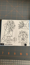 Stampin up send a celebration rubber stamp set - $7.60