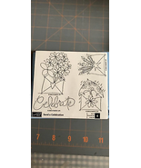 Stampin up send a celebration rubber stamp set - $7.60