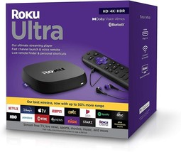 Roku Ultra 2022 4K/HDR/Dolby Vision Streaming Device and Roku Voice Remo... - $87.29