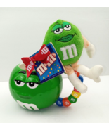 2001 M&amp;M&#39;s Galerie Green Character 3D Face Coffee Mug with Plush Tags - NEW - £11.26 GBP