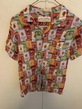 The Rowdy Gentleman Natural Light Beer Natty Logo Shirt Button Up Hawaiian S - £45.94 GBP