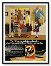 Tide Detergent &amp; Whirlpool Washer Print Ad Vintage 1983 Magazine Adverti... - £7.73 GBP