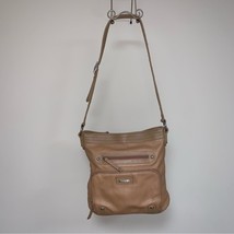 Stone &amp; Co Leather Hobo Crossbody Shoulder Bag Tan Adjustable Messenger Bag - $43.56