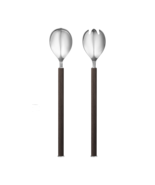 Bernadotte by Georg Jensen Stainless Steel and Smoked Oak Salad Serving ... - £69.56 GBP