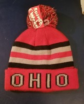 Ohio State Buckeyes Beanie Red Gray Winter Hat Adult Unisex NWT Spirit Wear NEW - £9.27 GBP