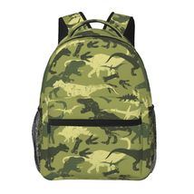 Dinosaur school backpack back pack  bookbags dino schoolbag for boys  kids camo - £21.31 GBP