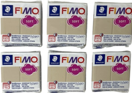 6 Pk. STAEDTLER 8020-70 FIMO Soft Oven-Hardening Polymer Modelling Clay ... - $19.99