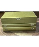 Vintage 1970&#39;s Buxton Silver &amp; Gold Rectangular Jewelry Box, Pre-Owned - €24,22 EUR