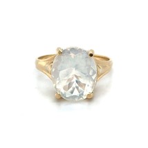 10k Yellow Gold Opalite Solitaire Ring 3.0g Size 6.75 - $6,985.02 MXN