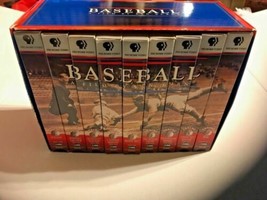 Vintage Ken Burns PBS Baseball 9 VHS Tape Boxed Series History SKU 048-042 - £11.61 GBP