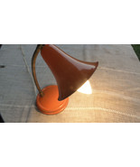 Vintage Soviet USSR Metal Small Gooseneck Table Lamp About 1975 Orange C... - $909.85 MXN
