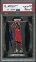 2017-18 Panini Prizm #38 Og Anunoby Signed Card AUTO 10 PSA Slabbed RC - £112.51 GBP