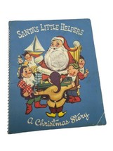 Santa’s Little Helper A Christmas Story Popup Texture Book Alene Fitch 1952 - £9.59 GBP