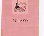 Miyako Japanese Menu &amp; Postcard &amp; Business Card West 55th New York 1950&#39;s - £29.81 GBP